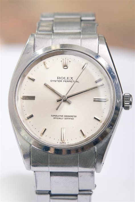 rolex oyster perpetual stainless steel and gold vinttage